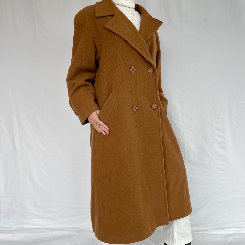 Vintage 100% Wool coat L- XL caramel from Me-Jay Made in Canada